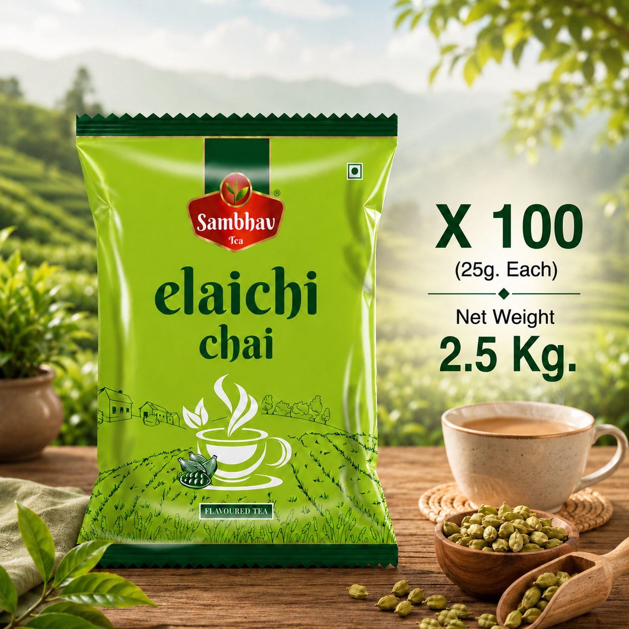 Sambhav Tea Elaichi In Pouch (25 gm)(Rs. 10)