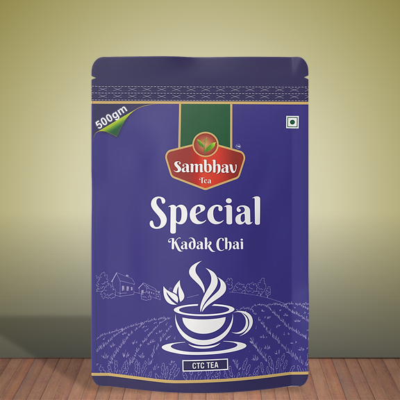Sambhav Tea Ek Dum Kadak Special Blend In Standee Pouch (500 gm)