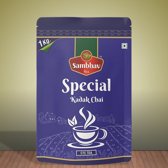 Sambhav Tea Ek Dum Kadak Special Blend In Standee Pouch (1 kg)