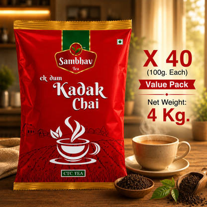 Sambhav Tea Ek Dum Kadak In Pouch (100 gm)