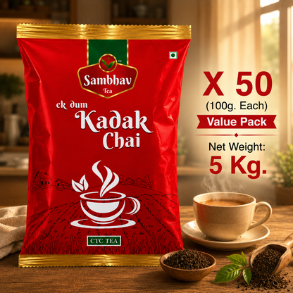 Sambhav Tea Ek Dum Kadak In Pouch (100 gm)