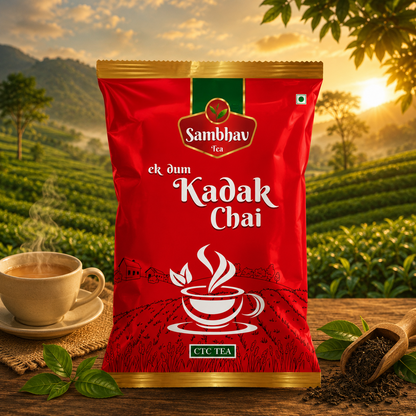 Sambhav Tea Ek Dum Kadak In Pouch (25 gm)(Rs. 10)