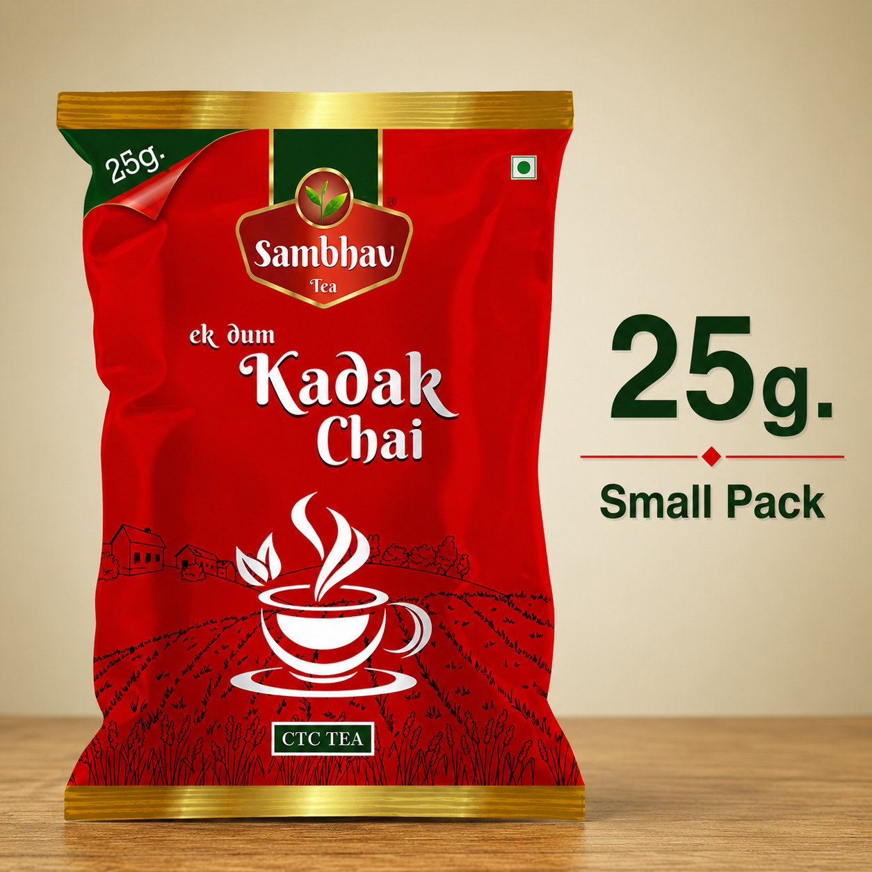Sambhav Tea Ek Dum Kadak In Pouch (25 gm)(Rs. 10)