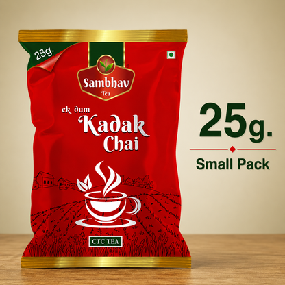 Sambhav Tea Ek Dum Kadak In Pouch (25 gm)(Rs. 10)