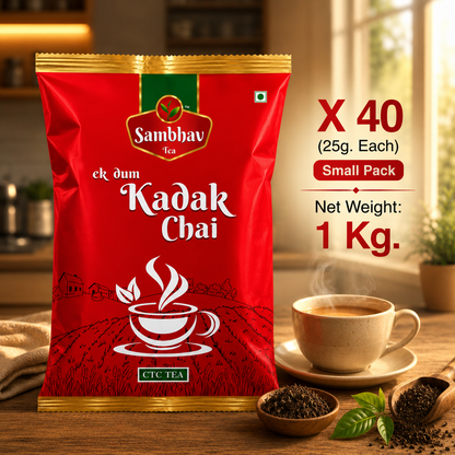 Sambhav Tea Ek Dum Kadak In Pouch (25 gm)(Rs. 10)