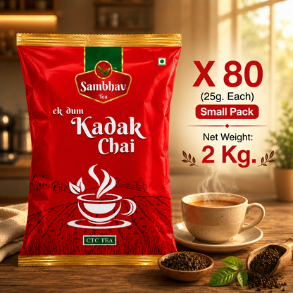Sambhav Tea Ek Dum Kadak In Pouch (25 gm)(Rs. 10)