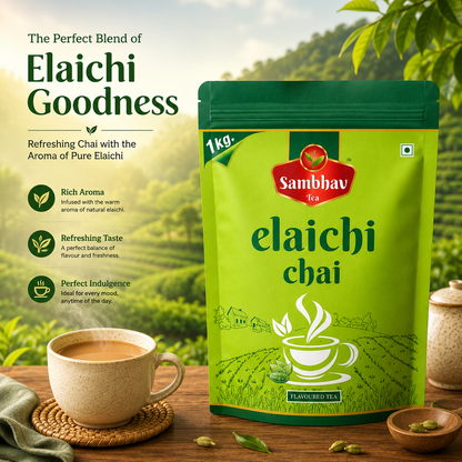 Sambhav Tea Elaichi In Standee Pouch (1 Kg)