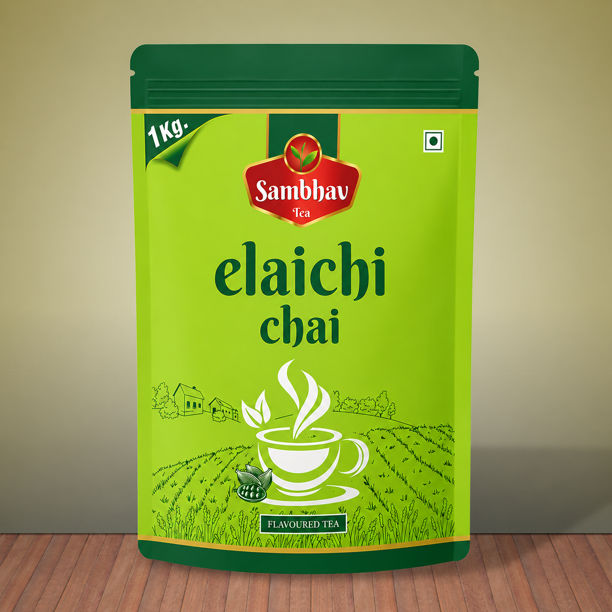 Sambhav Tea Elaichi In Standee Pouch (1 Kg)