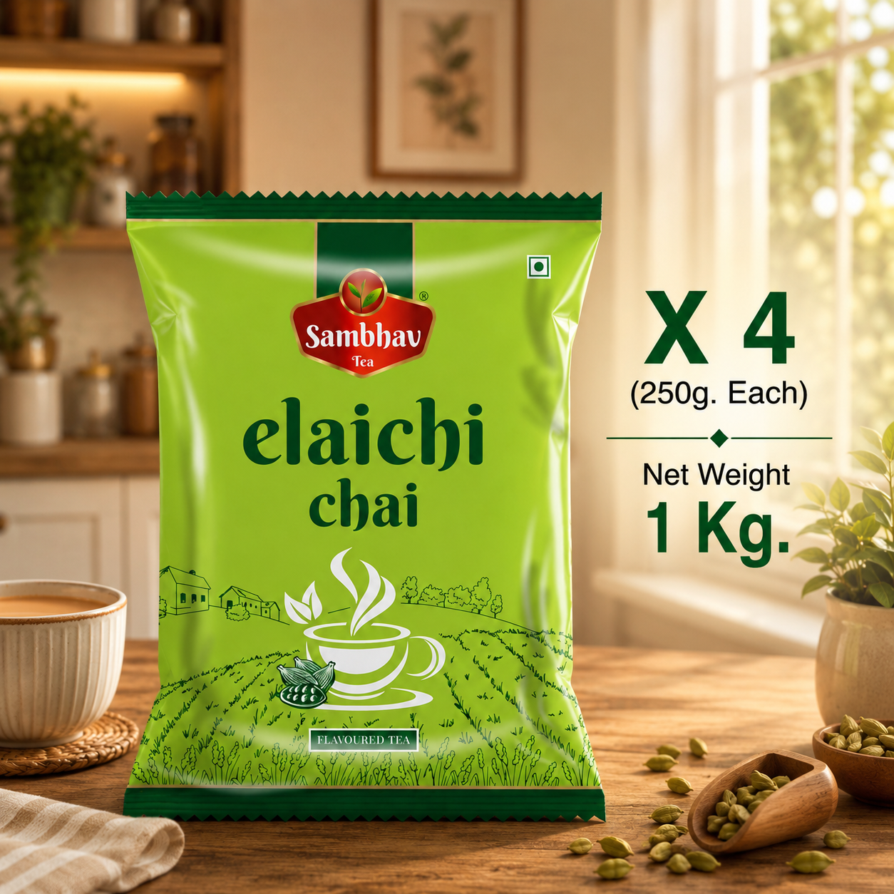 Sambhav Tea Elaichi In Pouch (250 gm)