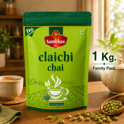 Sambhav Tea Elaichi In Standee Pouch (1 Kg)