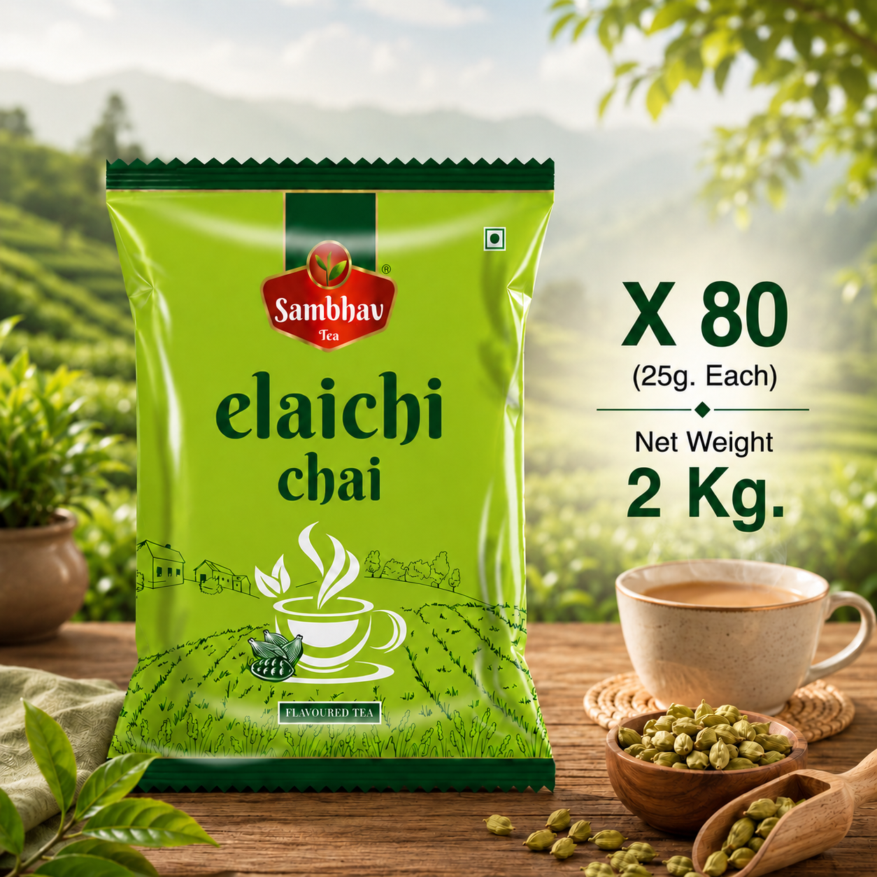Sambhav Tea Elaichi In Pouch (25 gm)(Rs. 10)