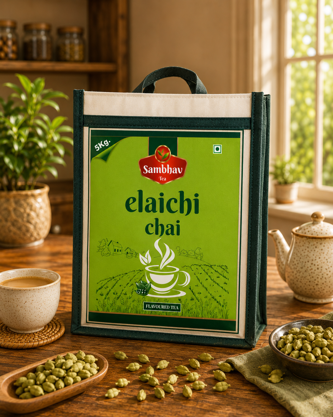 Sambhav Tea Elaichi In Bag (5 Kg)