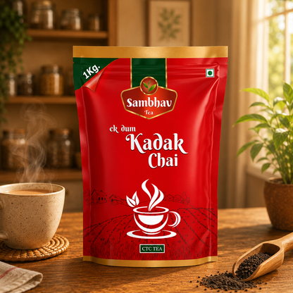 Sambhav Tea Ek Dum Kadak In Standee Pouch (1 Kg)