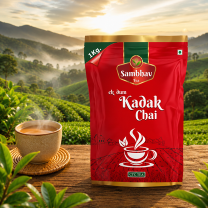 Sambhav Tea Ek Dum Kadak In Standee Pouch (1 Kg)