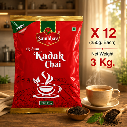 Sambhav Tea Ek Dum Kadak In Pouch (250 gm)
