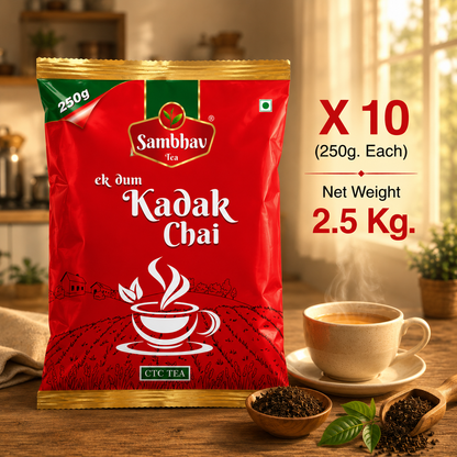 Sambhav Tea Ek Dum Kadak In Pouch (250 gm)