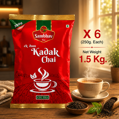 Sambhav Tea Ek Dum Kadak In Pouch (250 gm)