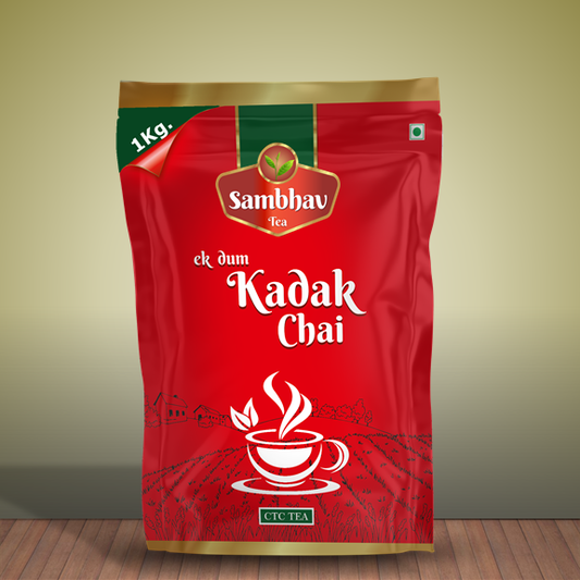 Sambhav Tea Ek Dum Kadak Eco Blend In Standee Pouch (1 Kg)