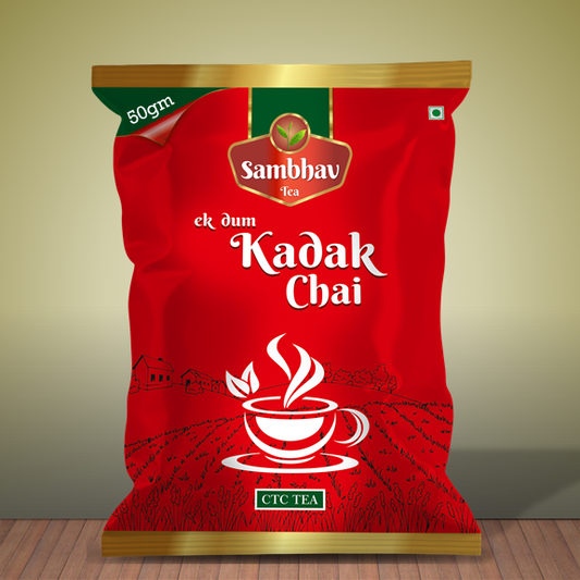 Sambhav Tea Ek Dum Kadak Eco Blend In Pouch (50 gm)(Rs. 20)