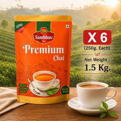 Sambhav Tea Premium In Standee Pouch (250gm)