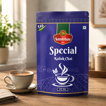 Sambhav Special Kadak Chai (Special Blend) in Standee Pouch (1 kg)