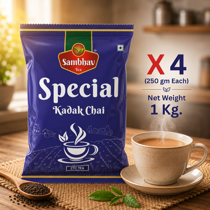 Sambhav Special Kadak Chai (Special Blend) In Pouch (250 gm)