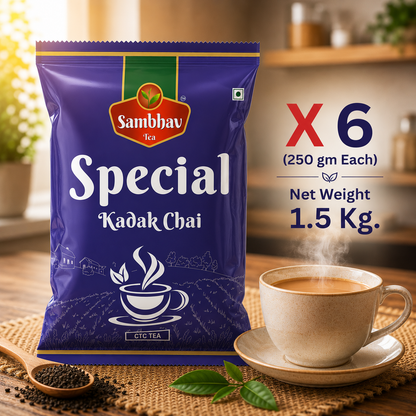 Sambhav Special Kadak Chai (Special Blend) In Pouch (250 gm)