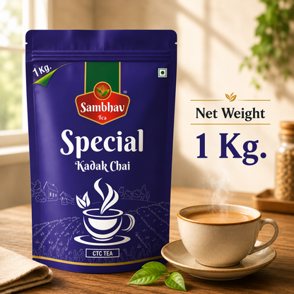 Sambhav Special Kadak Chai (Special Blend) in Standee Pouch (1 kg)