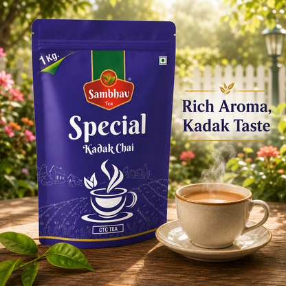 Sambhav Special Kadak Chai (Special Blend) in Standee Pouch (1 kg)